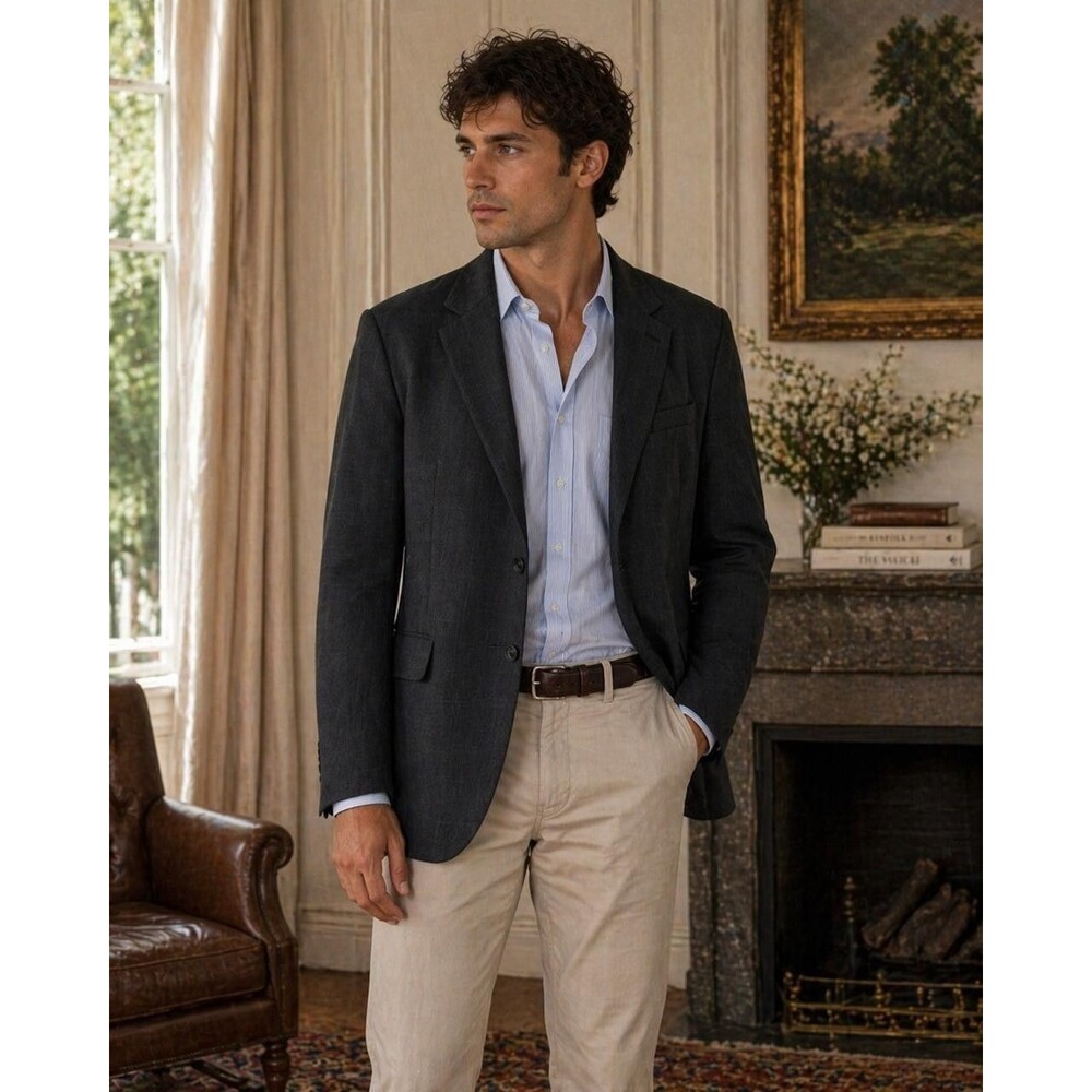 RALPH LAUREN Exclusive for Dillards Men's 100% Wool Blazer Gray 50R Sport Coat